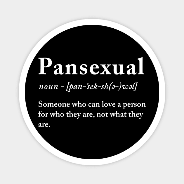 Pansexual definition Magnet by produdesign